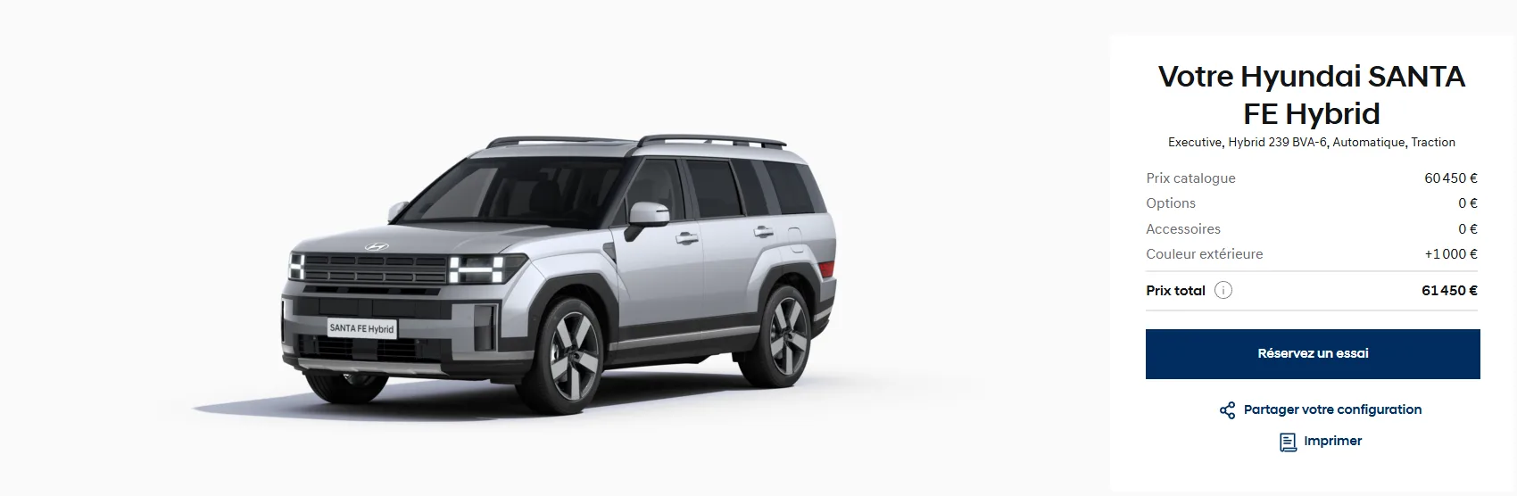 A €61,450 Santa Fe Hybrid? The Story of How I Almost Fainted on Hyundai France's Website — photo 1